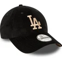 gorra-curva-negra-ajustable-9forty-cord-de-los-angeles-dodgers-mlb-de-new-era