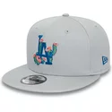 casquette-plate-grise-snapback-9fifty-flower-icon-los-angeles-dodgers-mlb-new-era
