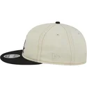 bezowo-czarna-czapka-z-daszkiem-9fifty-retro-crown-denim-chicago-white-sox-mlb-od-new-era
