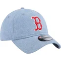 gorra-curva-azul-ajustable-9twenty-washed-denim-de-boston-red-sox-mlb-de-new-era