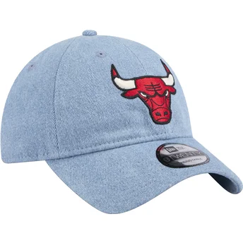 Ρυθμιζόμενο μπλε καπέλο με κυρτό γείσο 9TWENTY Washed Denim Chicago Bulls NBA της New Era