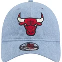 gorra-curva-azul-ajustable-9twenty-washed-denim-de-chicago-bulls-nba-de-new-era