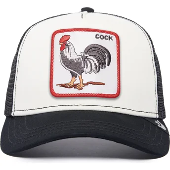 Καπέλο τράκερ άσπρο και μαύρο κόκορας The Cock The Farm από Goorin Bros.