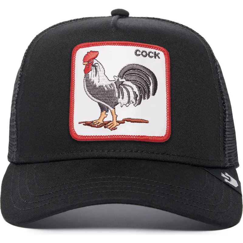 gorra-trucker-negra-gallo-the-cock-the-farm-de-goorin-bros