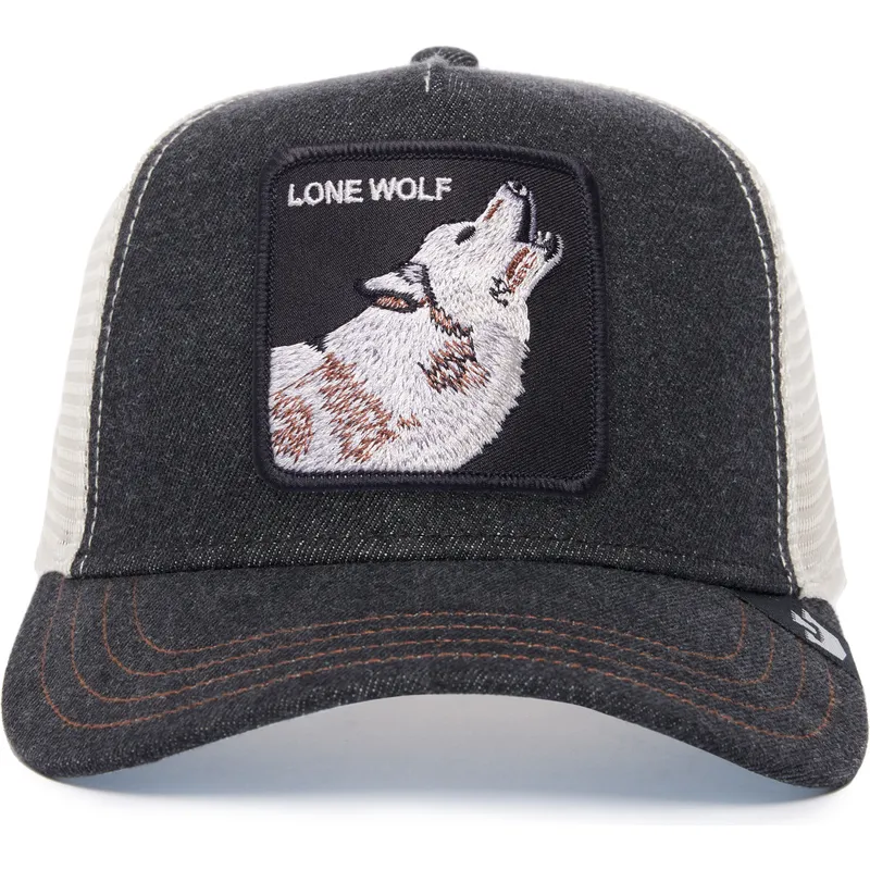 svart-och-vit-trucker-keps-varg-the-lone-wolf-the-farm-fran-goorin-bros