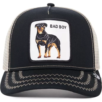 Goorin Bros. Rottweiler Dog Bad Boy The Baddest Boy The Farm Black and White Trucker Hat