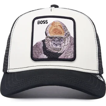 Gorra trucker blanca y negra gorila The Boss Gorilla The Farm de Goorin Bros.