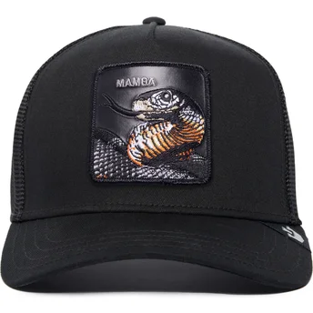 Schwarze Trucker-Kappe Schlange Mamba The Farm Premium von Goorin Bros.