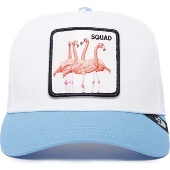 Gorra trucker blanca y azul flamenco Squad The Farm Premium de Goorin Bros.