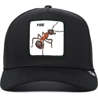 Gorra trucker negra hormiga Fire The Farm Premium de Goorin Bros.