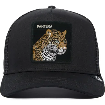 Goorin Bros. The Farm Premium svart leopard truckerkeps Pantera.