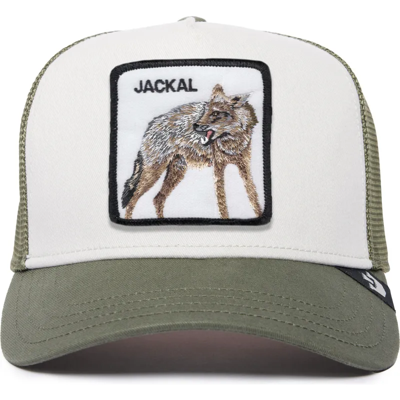 gorra-trucker-blanca-y-verde-chacal-jackal-the-farm-premium-de-goorin-bros