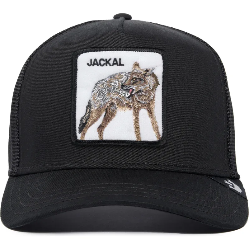 czapka-trucker-czarna-szakal-jackal-the-farm-premium-goorin-bros