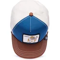 gorra-curva-azul-blanca-y-marron-snapback-perro-bulldog-tough-bully-100-the-farm-all-over-canvas-de-goorin-bros