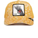 gul-truckerkeps-punkfagel-sprayfarg-arch-the-farm-paisley-fran-goorin-bros