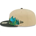 gorra-plana-marron-y-verde-ajustada-5950-team-landscape-de-new-york-yankees-mlb-de-new-era