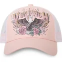 gorra-trucker-rosa-y-blanca-eagle-rp-aguila-de-von-dutch