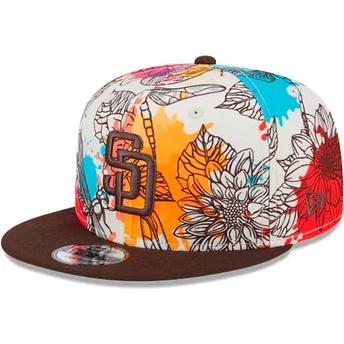 Gorra plana multicolor snapback 9FIFTY Spring de San Diego Padres MLB de New Era