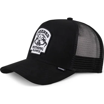 Gorra trucker negra HFT Cheered Bull de Djinns