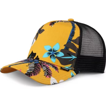Djinns HFT Aloha Classic Yellow and Black Trucker Hat