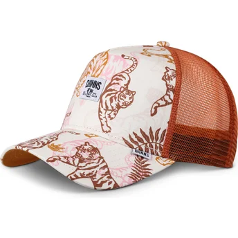 Gorra trucker marrón tigre HFT Aloha de Djinns