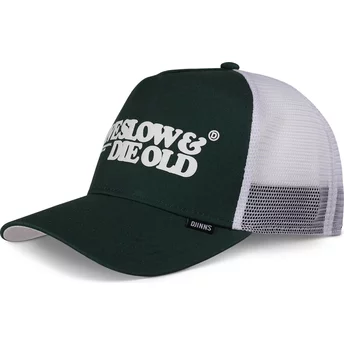 Djinns Live Slow & Die Old HFT LSDO Green and White Trucker Hat
