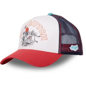 Καπέλο τύπου trucker λευκό και κόκκινο SURF01 από Von Dutch