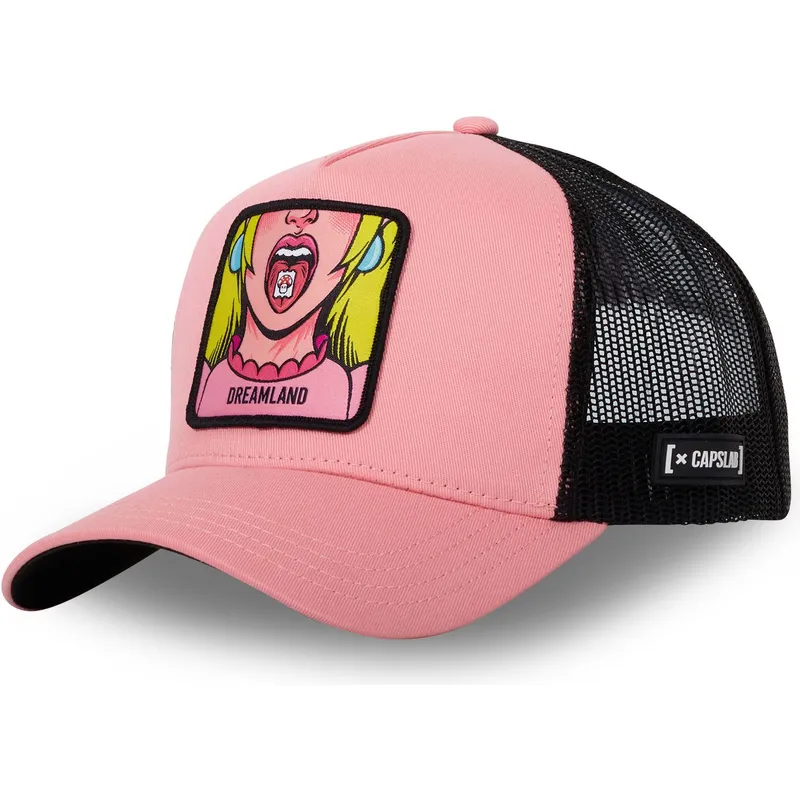 gorra-trucker-rosa-y-negra-dreamland-dre2-cute-de-capslab