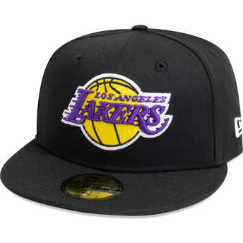 Καπέλο με ίσιο γείσο μαύρο 59FIFTY Essential Los Angeles Lakers NBA της New Era
