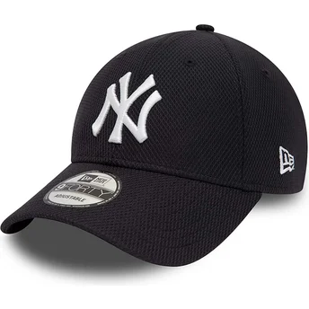 Marinblå böjd justerbar keps 9FORTY Diamond Era Essential från New York Yankees MLB av New Era