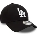 gorra-curva-negra-ajustable-9forty-repreve-league-essential-de-los-angeles-dodgers-mlb-de-new-era