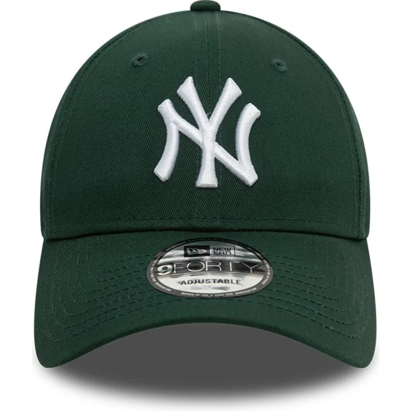 morkgron-justerbar-kurvad-keps-9forty-league-essential-fran-new-york-yankees-mlb-av-new-era