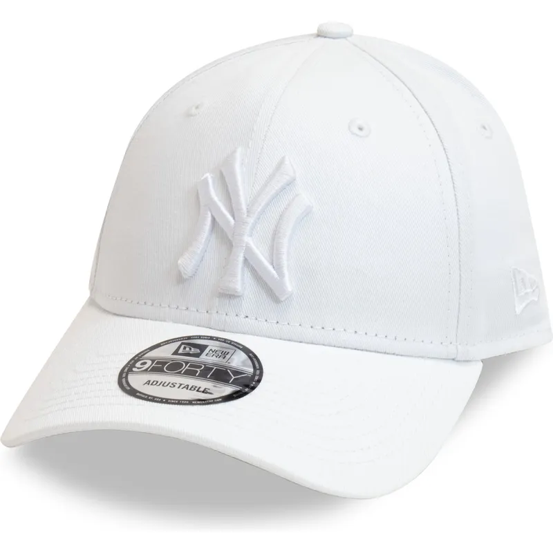 biala-regulowana-czapka-z-zakrzywionym-daszkiem-z-bialym-logo-9forty-league-essential-new-york-yankees-mlb-new-era