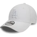 gorra-curva-blanca-ajustable-con-logo-blanco-9forty-league-essential-de-los-angeles-dodgers-mlb-de-new-era