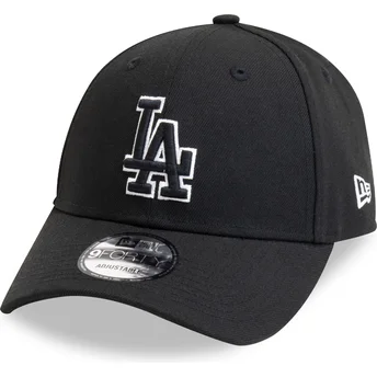Ρυθμιζόμενο Καπέλο με Κυρτό Γείσο 9FORTY Pop Outline των Los Angeles Dodgers MLB της New Era σε Μαύρο Χρώμα