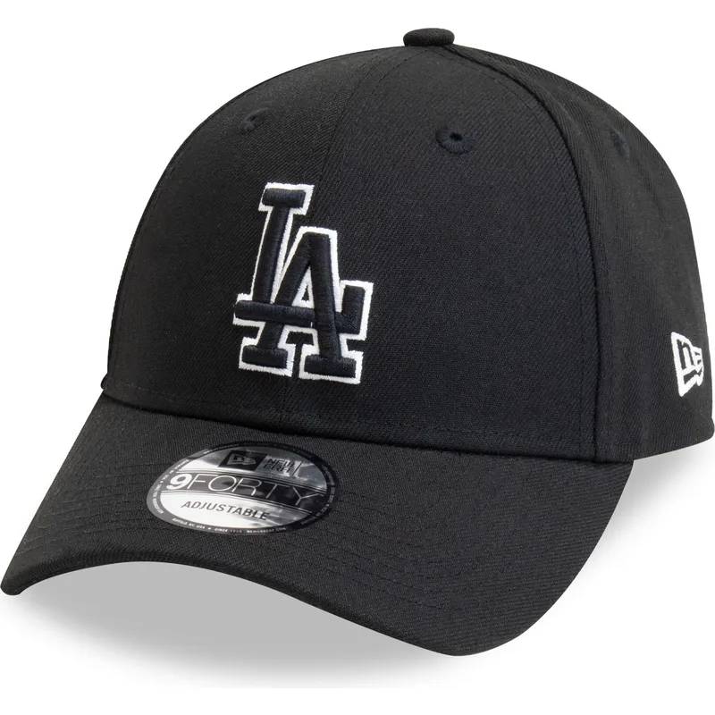 gorra-curva-negra-ajustable-9forty-pop-outline-de-los-angeles-dodgers-mlb-de-new-era