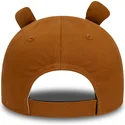 gorra-curva-marron-ajustable-para-nino-9forty-script-animal-de-new-era