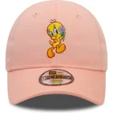 gorra-curva-rosa-ajustable-para-nino-9forty-de-piolin-looney-tunes-de-new-era