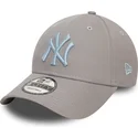 gorra-curva-gris-ajustable-con-logo-azul-9forty-league-essential-de-new-york-yankees-mlb-de-new-era