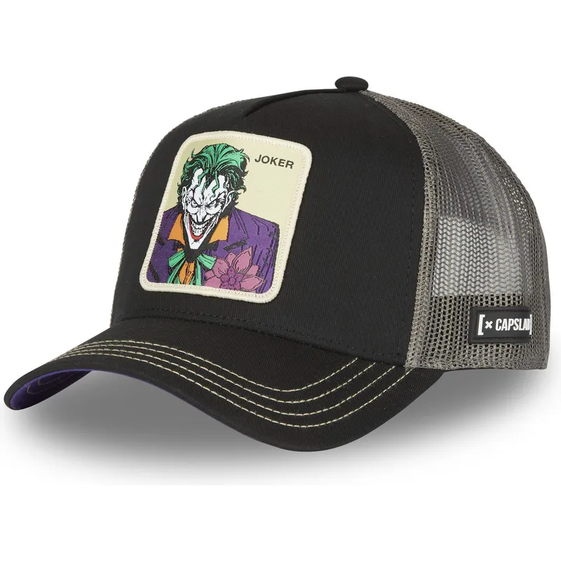 schwarze-und-graue-trucker-kappe-joker-jkr3-dc-comics-von-capslab