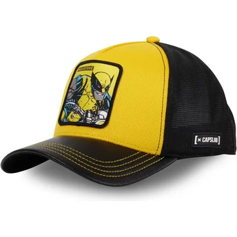 Gorra trucker amarilla y negra Wolverine LOG1 CT Marvel Comics de Capslab