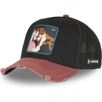 Gorra trucker negra y roja Diablo de Tasmania TAZ4 CT Looney Tunes de Capslab