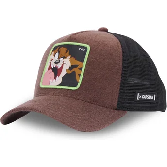 Καπέλο καφέ και μαύρο trucker Diablo της Τασμανίας TAZ3 CT Looney Tunes από Capslab