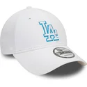 gorra-curva-blanca-ajustable-con-logo-azul-9forty-team-outline-de-los-angeles-dodgers-mlb-de-new-era