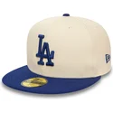 gorra-plana-beige-y-azul-ajustada-59fifty-team-colour-de-los-angeles-dodgers-mlb-de-new-era