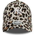 new-era-curved-brim-women-9forty-jacquard-new-york-yankees-mlb-leopard-adjustable-cap