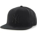 47-brand-flat-brim-black-logo-new-york-yankees-mlb-sure-shot-black-snapback-cap