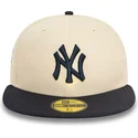 gorra-plana-beige-y-azul-marino-ajustada-59fifty-team-colour-de-new-york-yankees-mlb-de-new-era