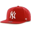 47-brand-flat-brim-new-york-yankees-mlb-sure-shot-red-snapback-cap