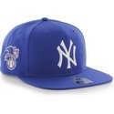47-brand-flat-brim-new-york-yankees-mlb-sure-shot-blue-snapback-cap